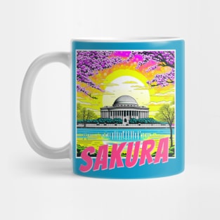 Cherry Blossom Jefferson Memorial Mug